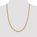14k 4.7mm Lightweight Flat Cuban Chain - Product Photo