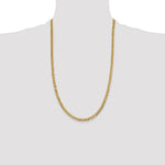 14k 4.7mm Lightweight Flat Cuban Chain - Product Photo
