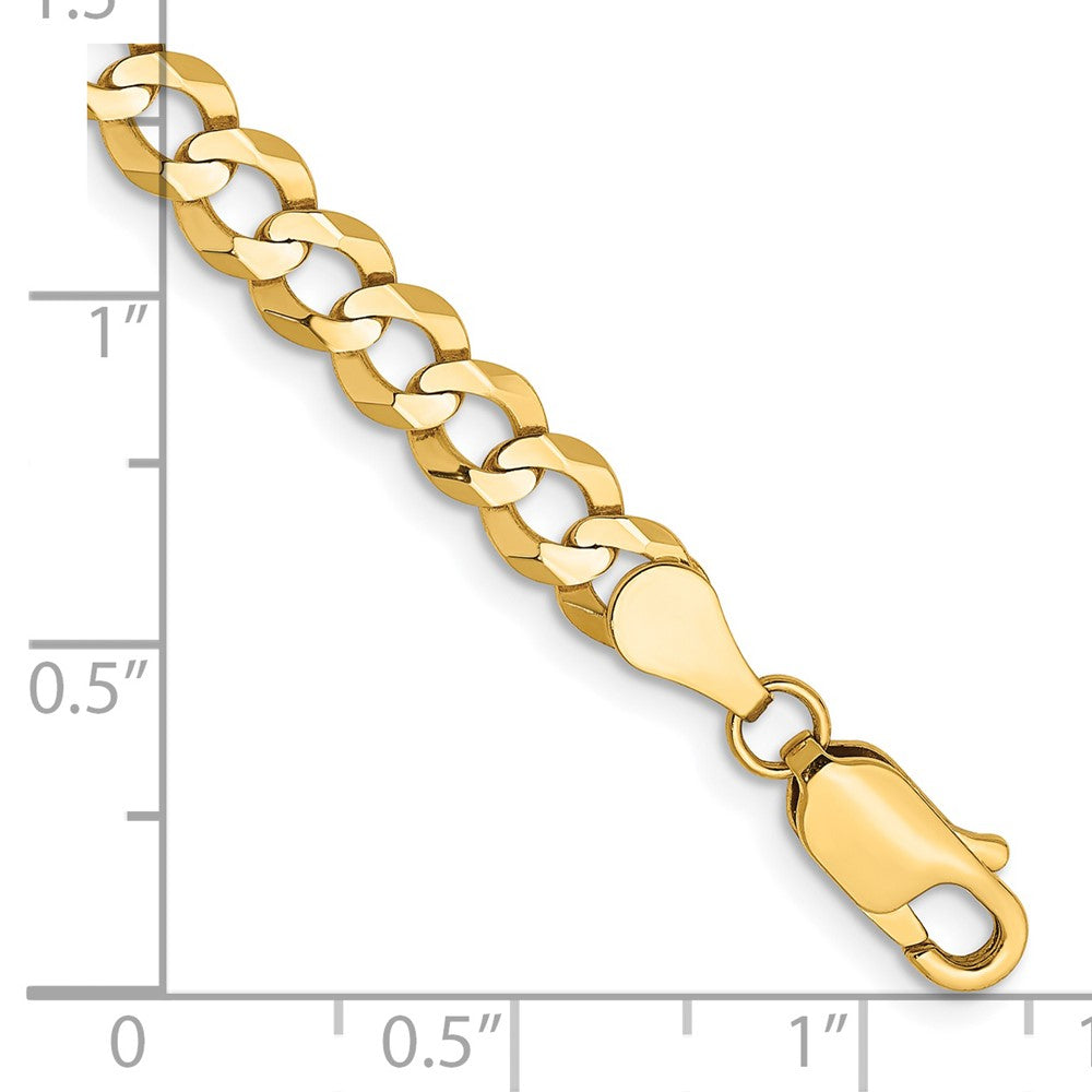 14k 4.7mm Lightweight Flat Cuban Chain - Product Photo