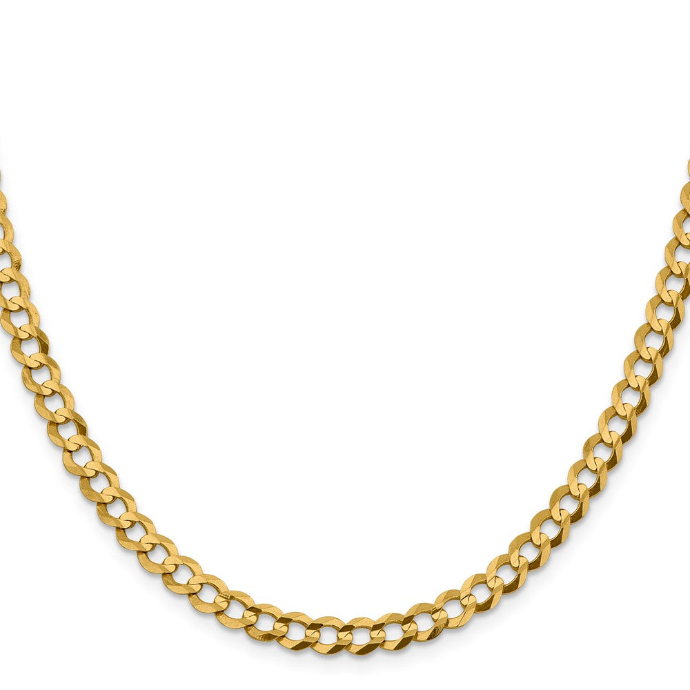 14k 5.9mm Lightweight Flat Cuban Chain - Product Photo