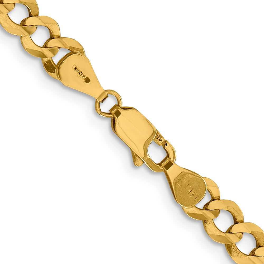 14k 5.9mm Lightweight Flat Cuban Chain - Product Photo