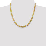 14k 5.9mm Lightweight Flat Cuban Chain - Product Photo