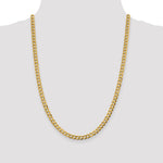 14k 5.9mm Lightweight Flat Cuban Chain - Product Photo