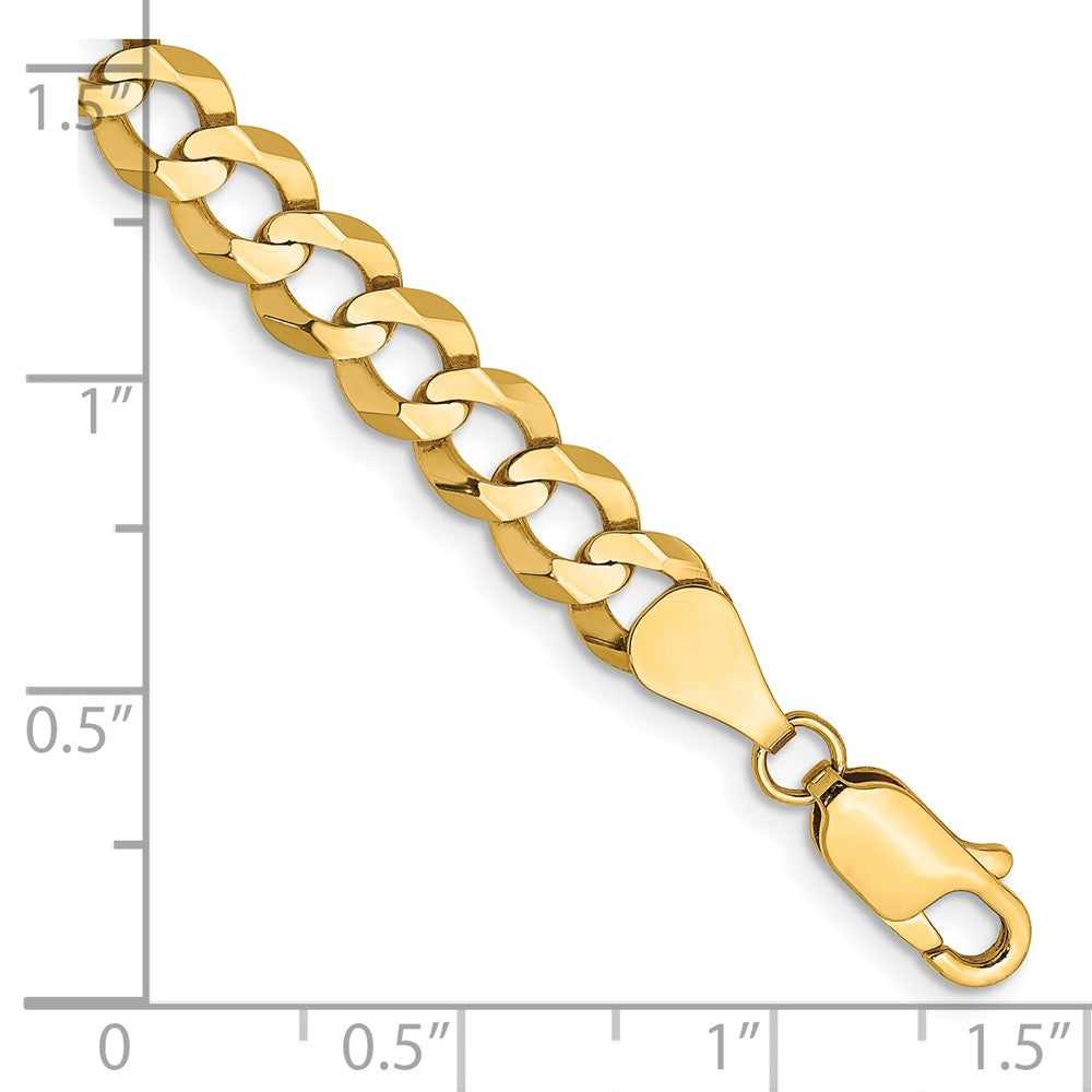 14k 5.9mm Lightweight Flat Cuban Chain - Product Photo