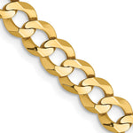 14k 5.9mm Lightweight Flat Cuban Chain - Product Photo