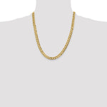 14k 7.2mm Lightweight Flat Cuban Chain - Product Photo