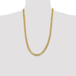 14k 7.2mm Lightweight Flat Cuban Chain - Product Photo