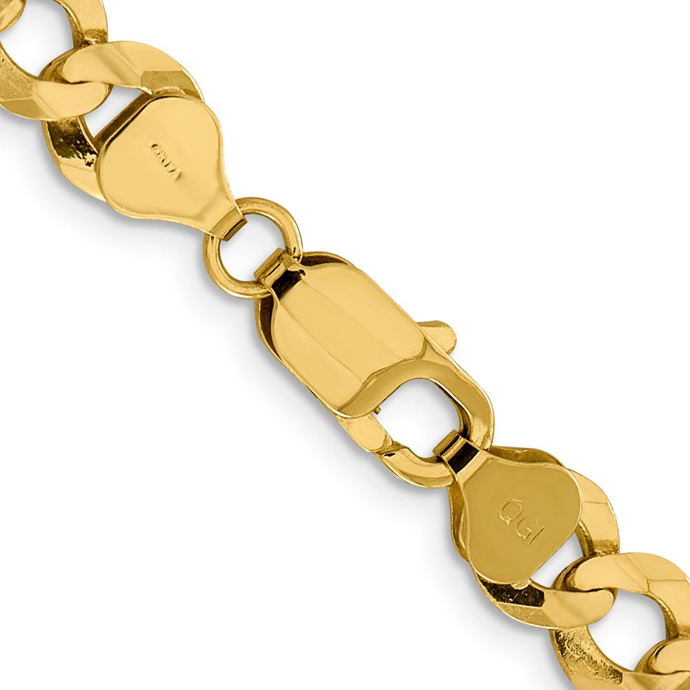 14k 8.3mm Lightweight Flat Cuban Chain - Product Photo