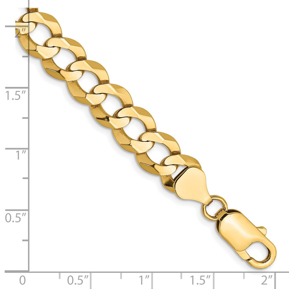 14k 8.3mm Lightweight Flat Cuban Chain - Product Photo