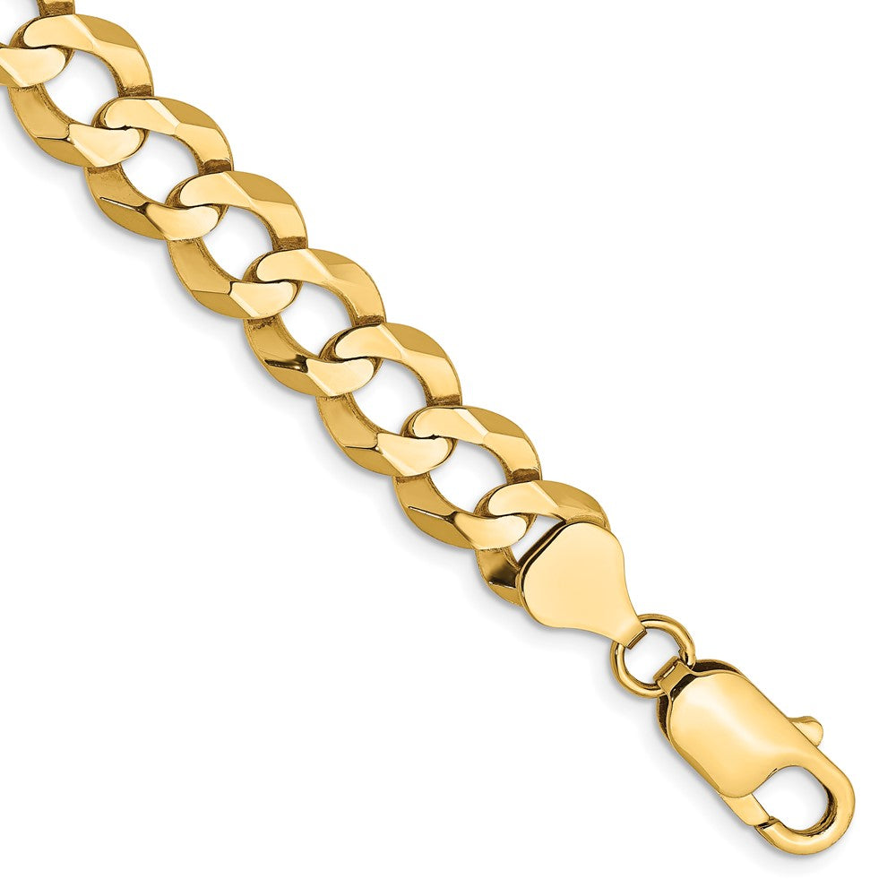 14k 8.3mm Lightweight Flat Cuban Chain - Product Photo