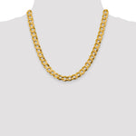 14k 9.4mm Lightweight Flat Cuban Chain - Product Photo