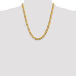 14k 9.4mm Lightweight Flat Cuban Chain - Product Photo