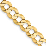 14k 9.4mm Lightweight Flat Cuban Chain - Product Photo