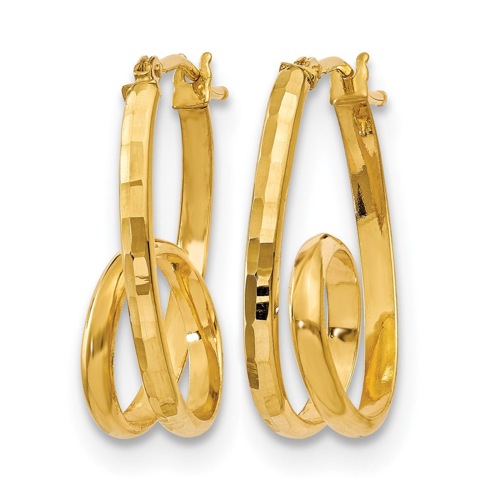 Leslie's 14K Polished Fancy Earrings - Product Photo