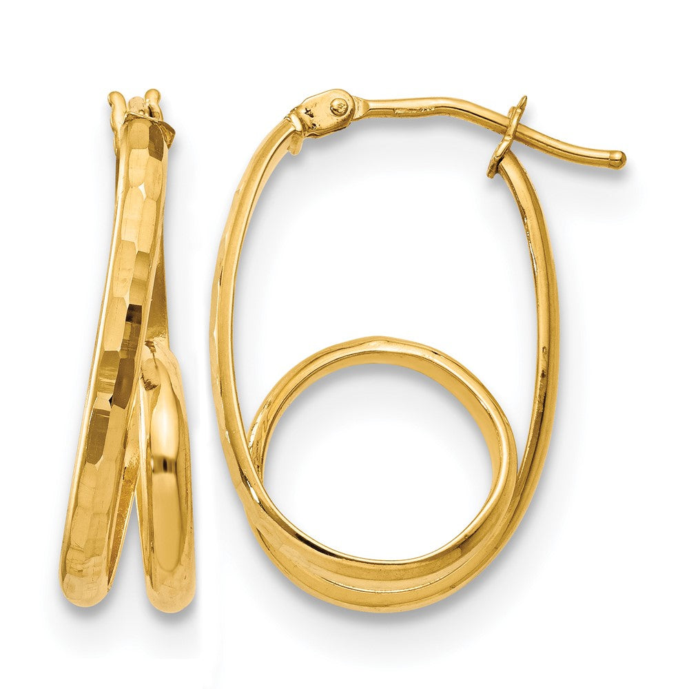 Leslie's 14K Polished Fancy Earrings - Product Photo