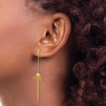 Leslie's 14K Polished Dragonfly Post Dangle Earrings - Product Photo