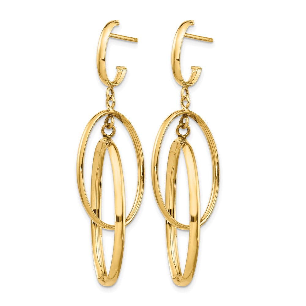 Leslie's 14K Polished Post Dangle Earrings - Product Photo