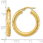 Leslie's 14k Polished D/C Hoop Earrings - Product Photo
