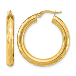 Leslie's 14k Polished D/C Hoop Earrings - Product Photo
