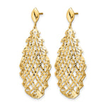 Leslie's 14k Polished D/C Post Dangle Earrings - Product Photo