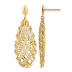 Leslie's 14k Polished D/C Post Dangle Earrings - Product Photo
