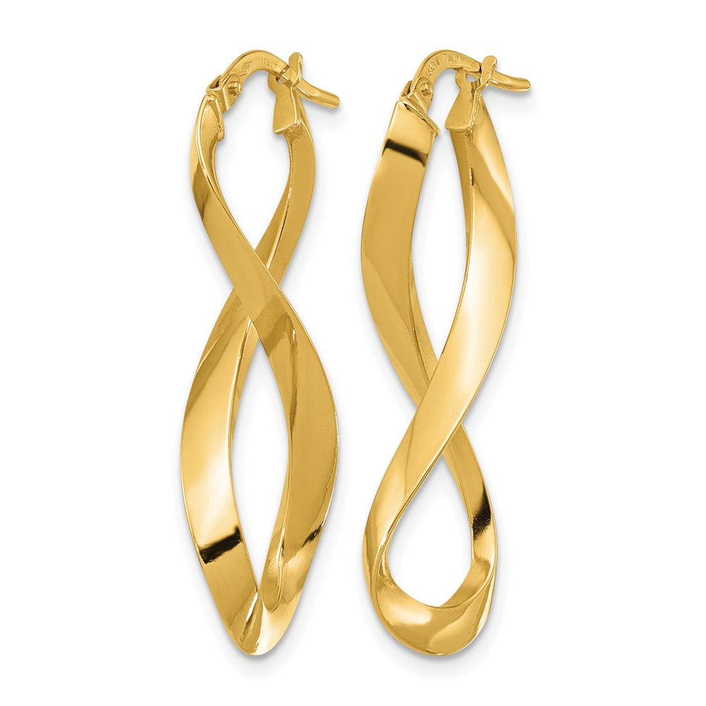 Leslie's 14K Polished Left and Right Eternity Hoop Earrings - Product Photo
