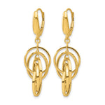 Leslie's 14K Polished Circles Dangle Earrings - Product Photo
