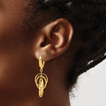 Leslie's 14K Polished Circles Dangle Earrings - Product Photo