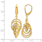 Leslie's 14K Polished Circles Dangle Earrings - Product Photo