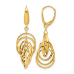 Leslie's 14K Polished Circles Dangle Earrings - Product Photo