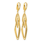 Leslie's 14K Polished Diamond Shaped Dangle Earrings - Product Photo