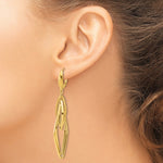 Leslie's 14K Polished Diamond Shaped Dangle Earrings - Product Photo
