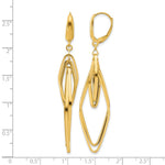 Leslie's 14K Polished Diamond Shaped Dangle Earrings - Product Photo