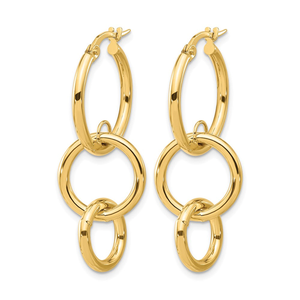 Leslie's 14K Polished Double Round Hoop Earrings - Product Photo