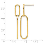 Leslie's 14k Polished Post Drop Earrings - Product Photo