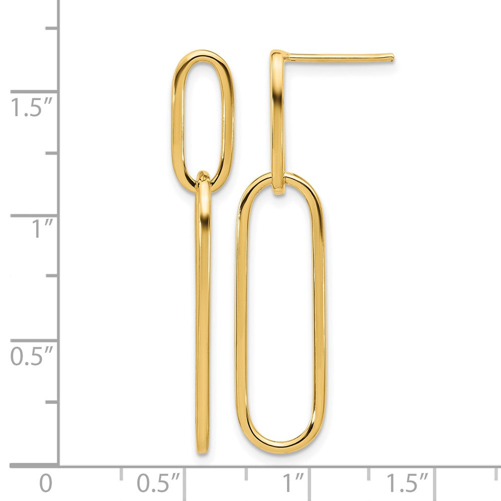 Leslie's 14k Polished Post Drop Earrings - Product Photo
