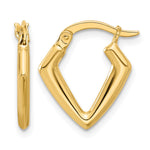 Leslie's 14K Polished Fancy Hoop Earrings - Product Photo