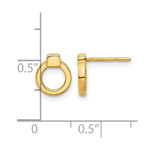 Leslie's 14K Polished Circle Post Earrings - Product Photo