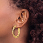 Leslie's 14K Polished Geometric Hoop Earrings - Product Photo