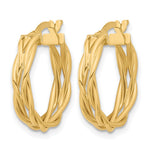 Leslie's 14K Polished Braided Hoop Earrings - Product Photo