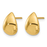 Leslie's 14K Polished Teardrop Post Earrings - Product Photo