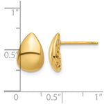 Leslie's 14K Polished Teardrop Post Earrings - Product Photo