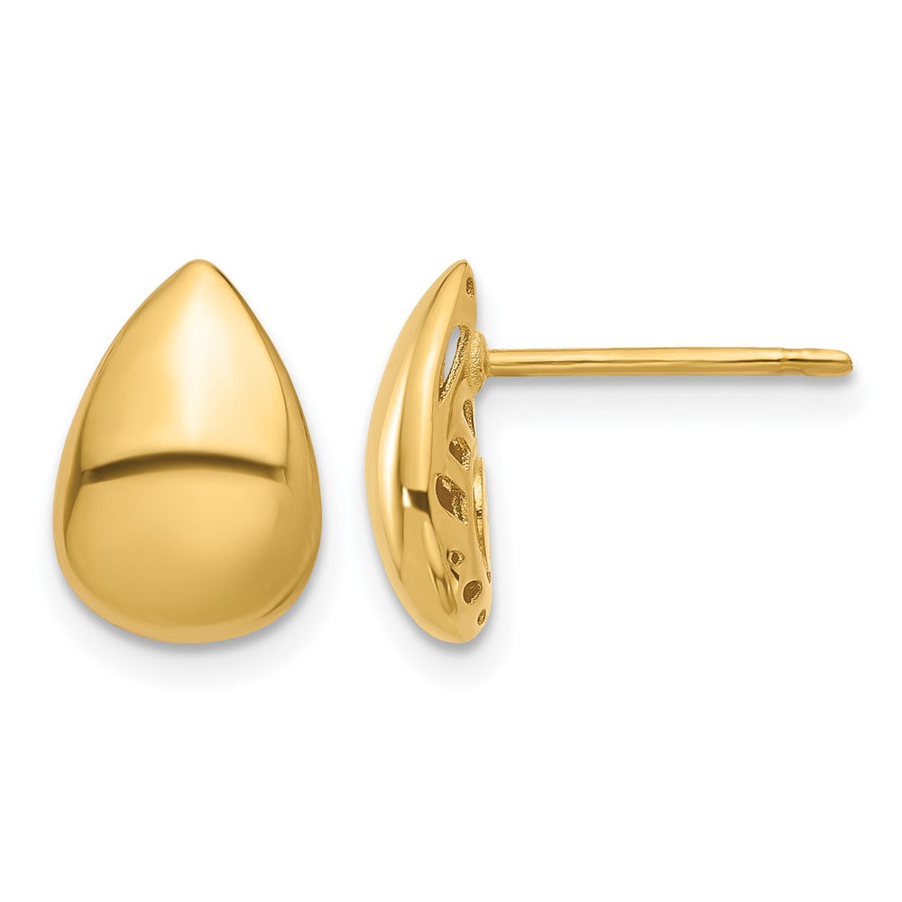 Leslie's 14K Polished Teardrop Post Earrings - Product Photo