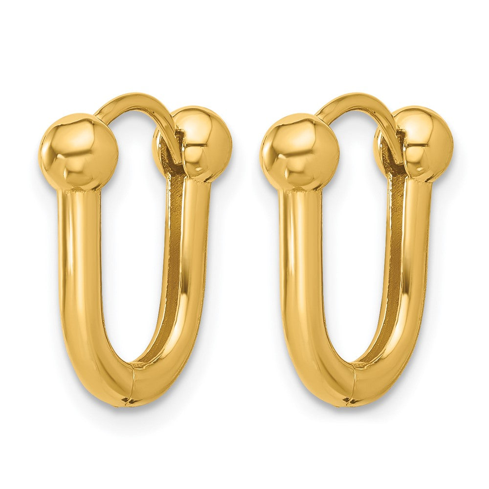 Leslie's 14K Polished Hinged Hoop Earrings - Product Photo