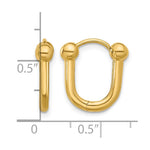 Leslie's 14K Polished Hinged Hoop Earrings - Product Photo