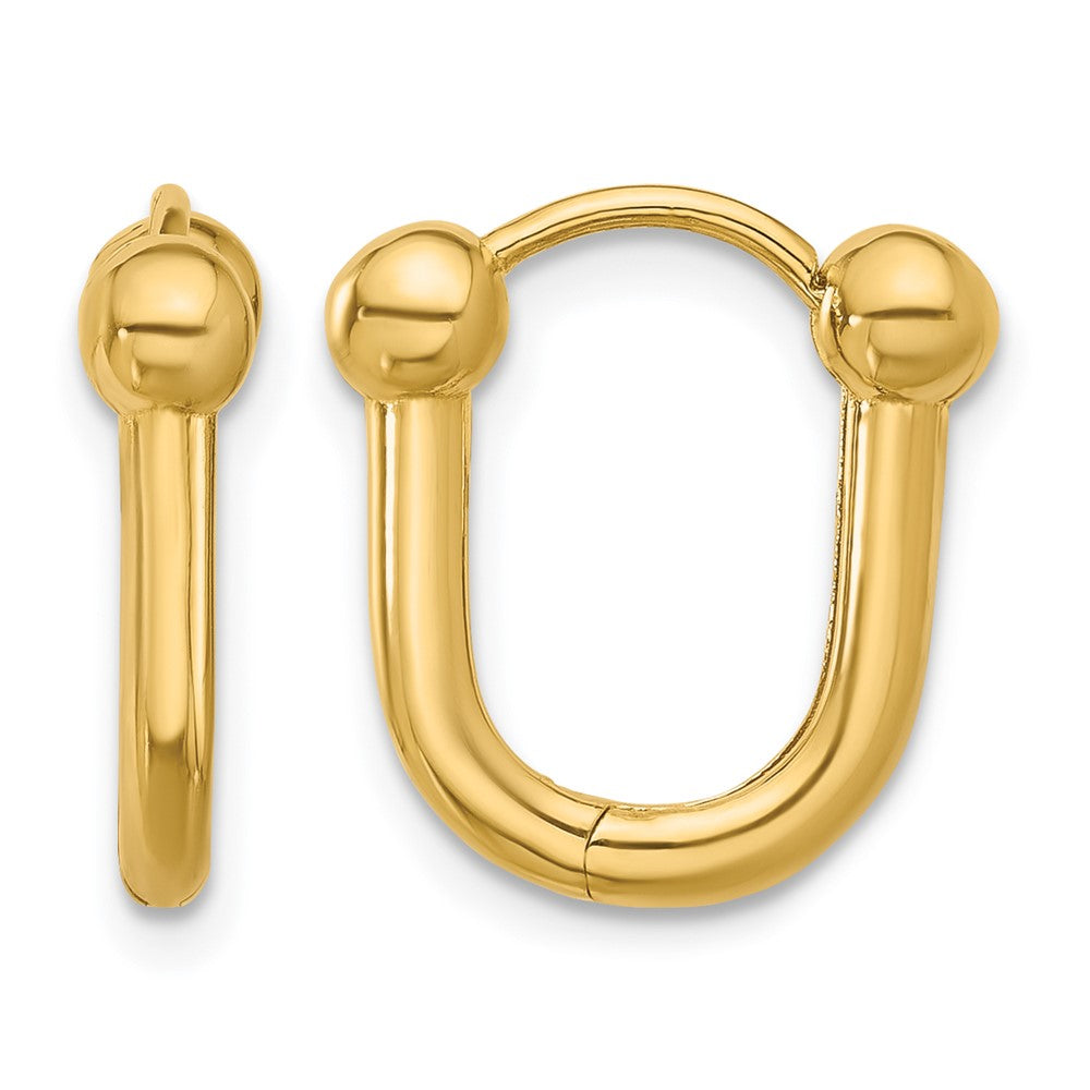 Leslie's 14K Polished Hinged Hoop Earrings - Product Photo