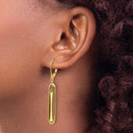 Leslie's 14K Polished Dangle Leverback Earrings - Product Photo