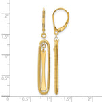 Leslie's 14K Polished Dangle Leverback Earrings - Product Photo