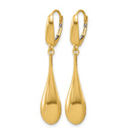 Leslie's 14K Polished Teardrop Dangle Leverback Earrings - Product Photo