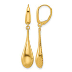 Leslie's 14K Polished Teardrop Dangle Leverback Earrings - Product Photo